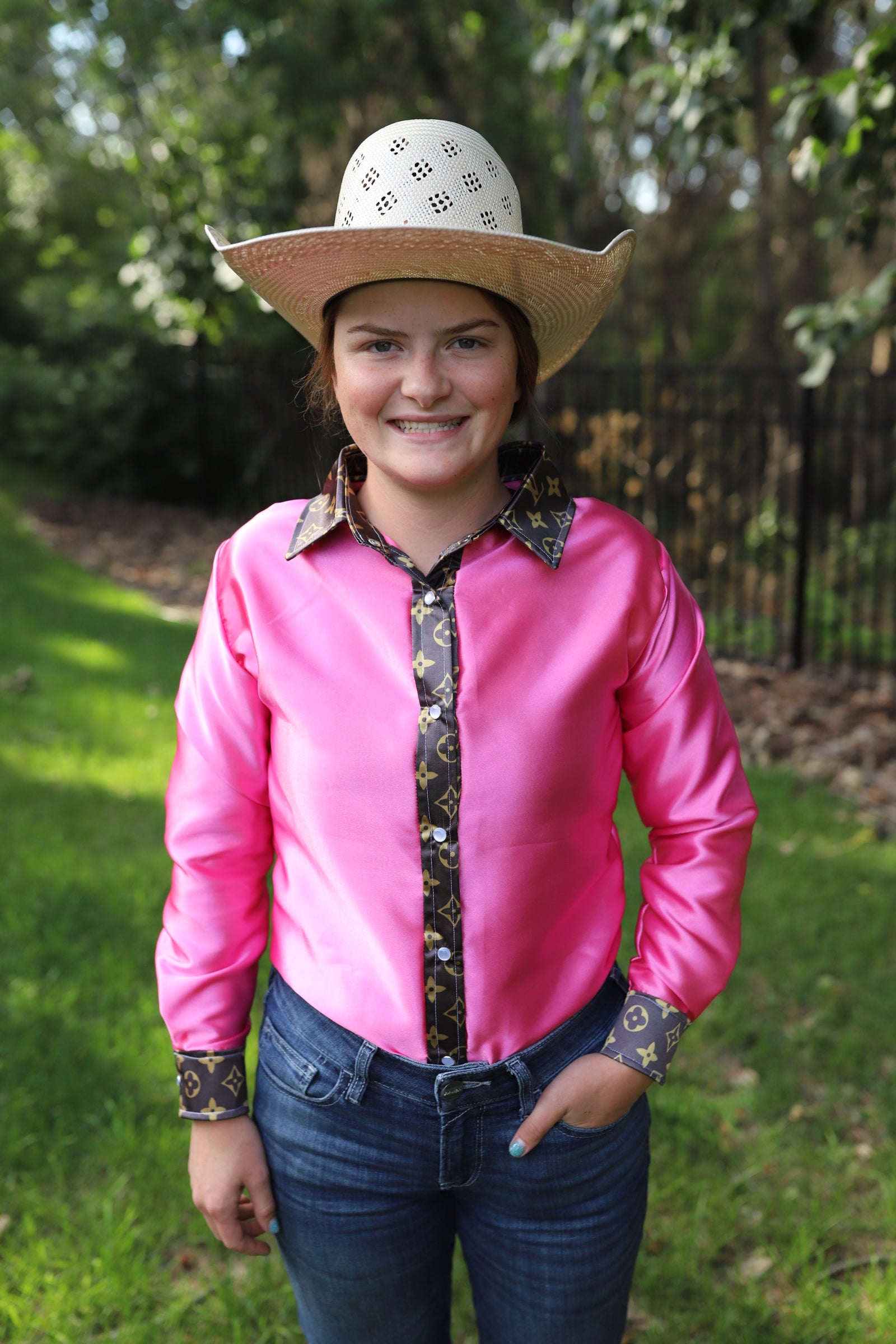 The Pink LV Rodeo Shirt