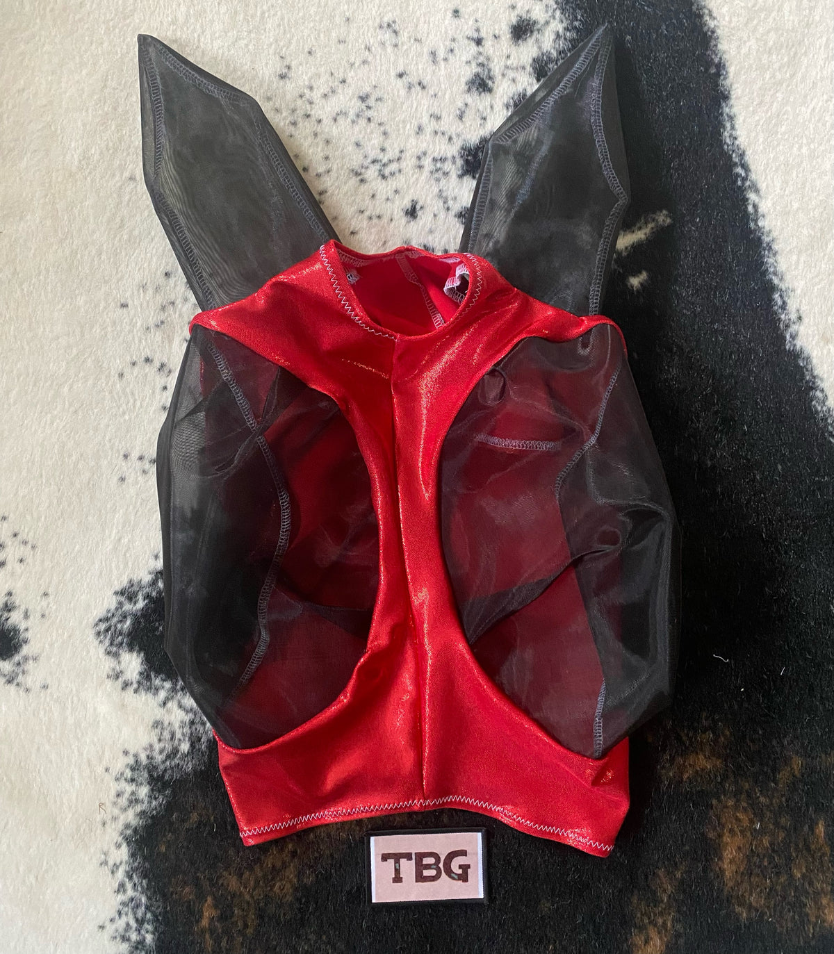 Sparkle Red Fly Mask