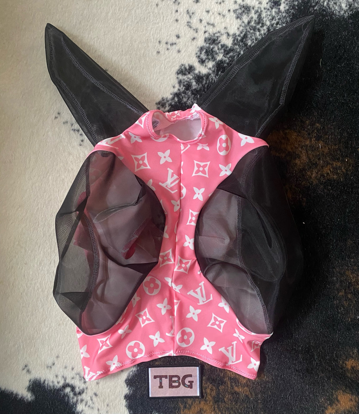 Pink LV Fly Mask