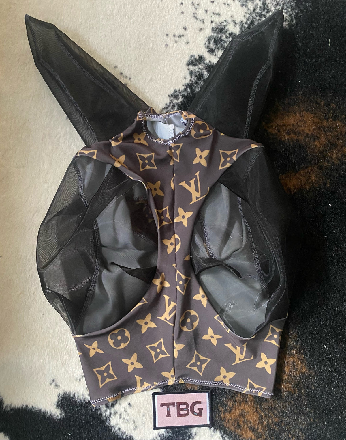 Brown LV Fly Mask