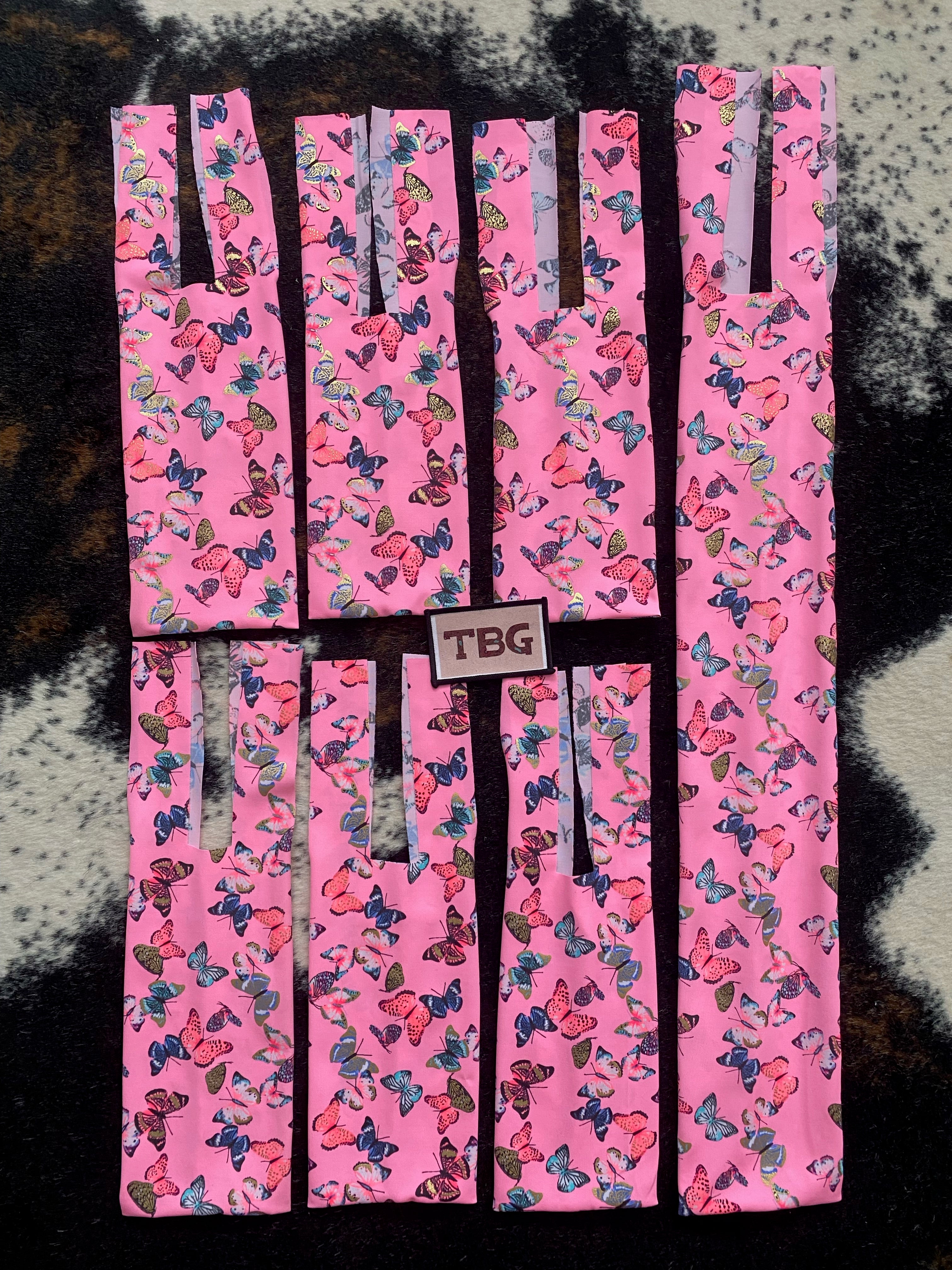 Pink Butterfly Mane/Tailbag Set