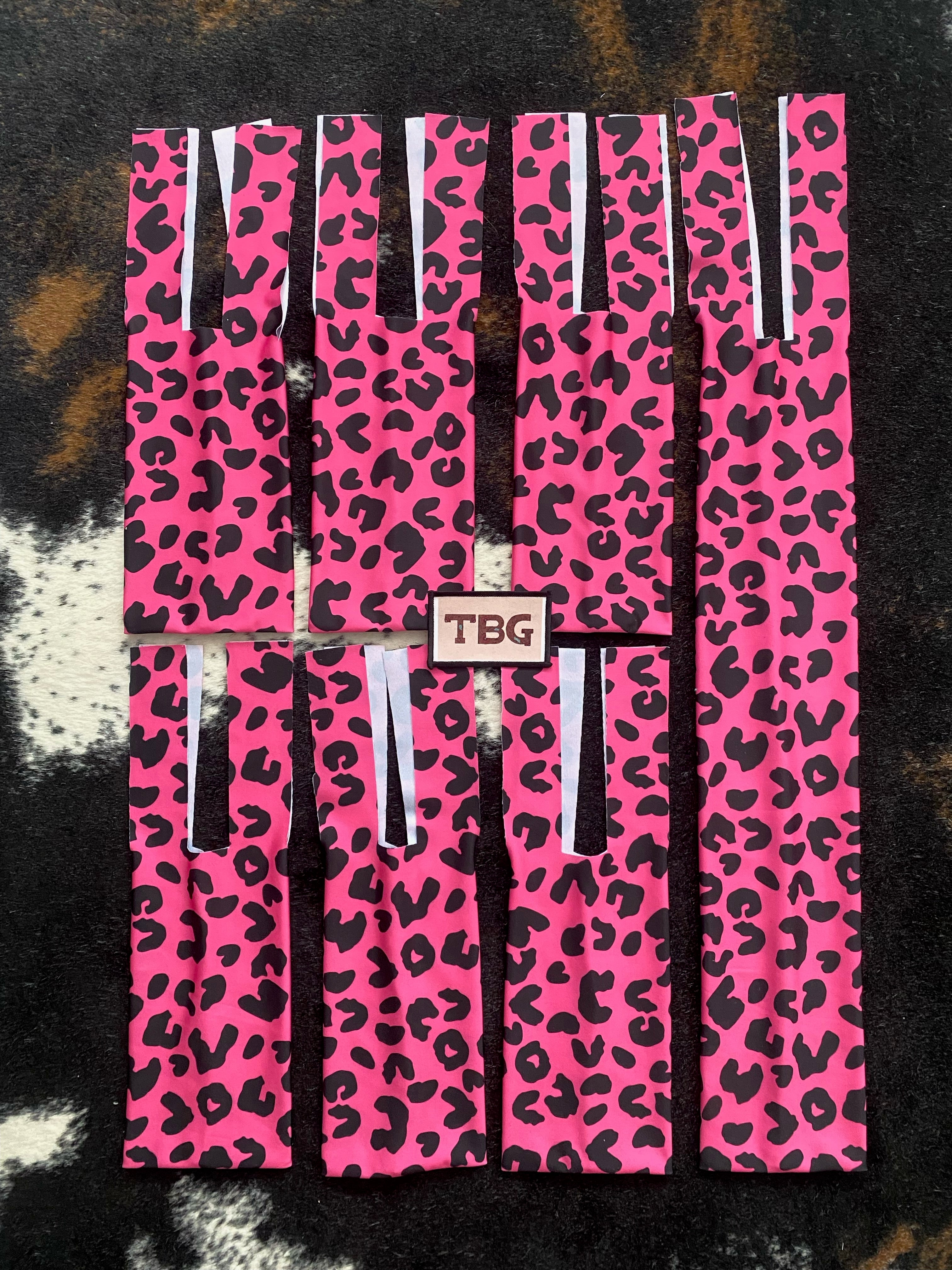 Black and Pink Cheetah Mane/Tailbag Set