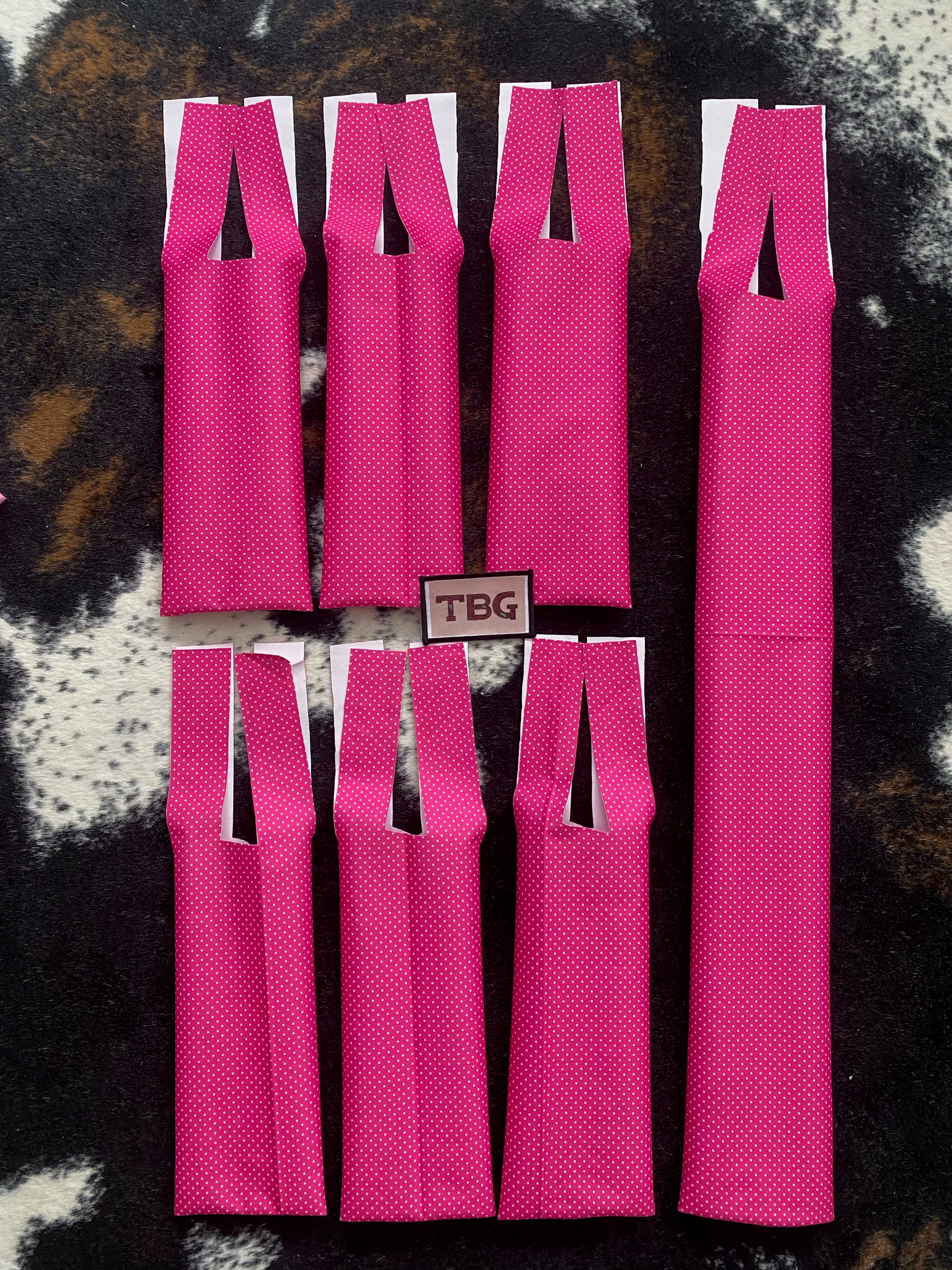 Pink Polkadot Waterproof Mane/Tailbag Set