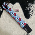 Turquoise Dr. P Cinched Top Waterproof Tailbag with Black Fringe