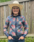 The Rosalie Rodeo Shirt - Dark Wash