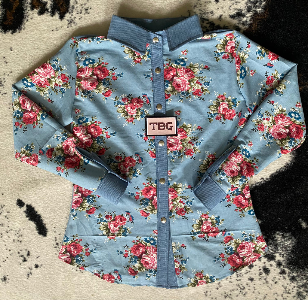 The Rosalie Rodeo Shirt - Light Wash