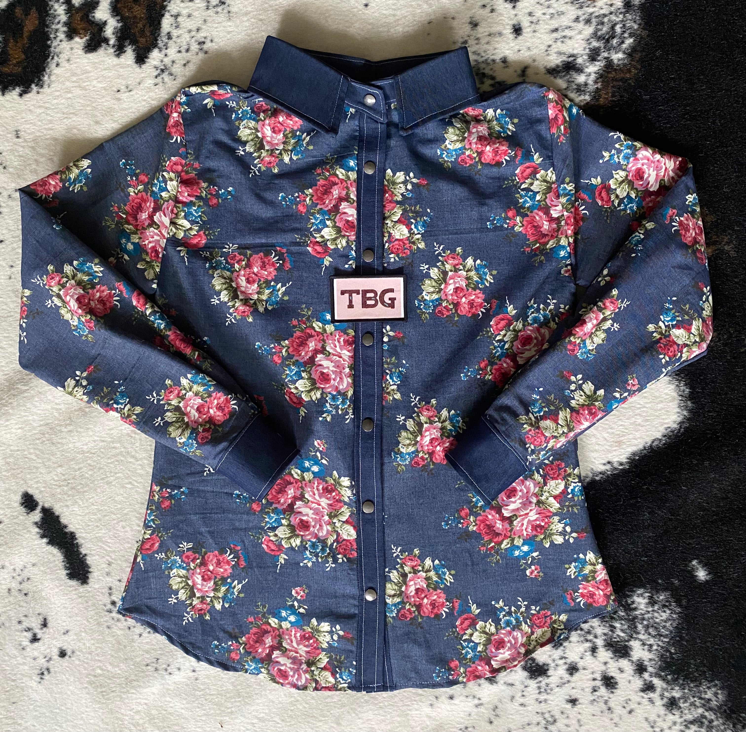The Rosalie Rodeo Shirt - Dark Wash