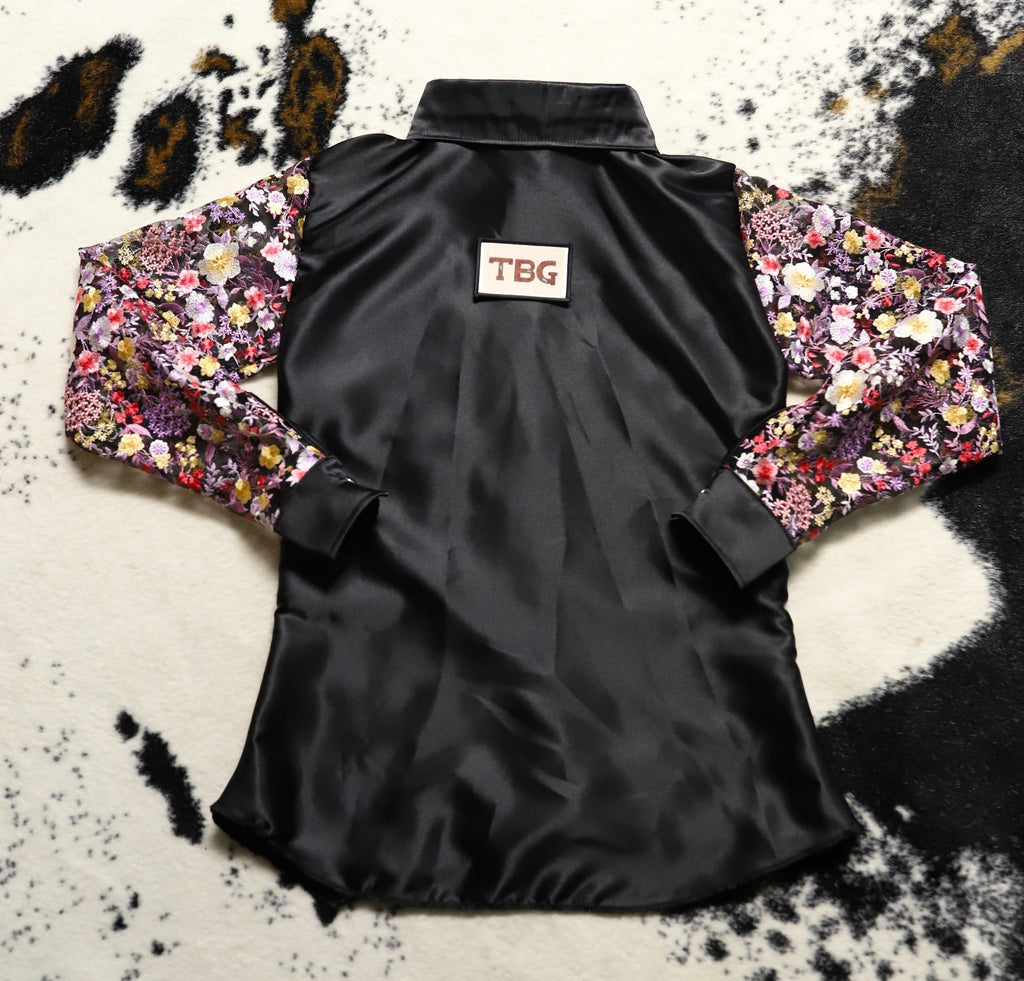 The Black Wildflower Rodeo Shirt