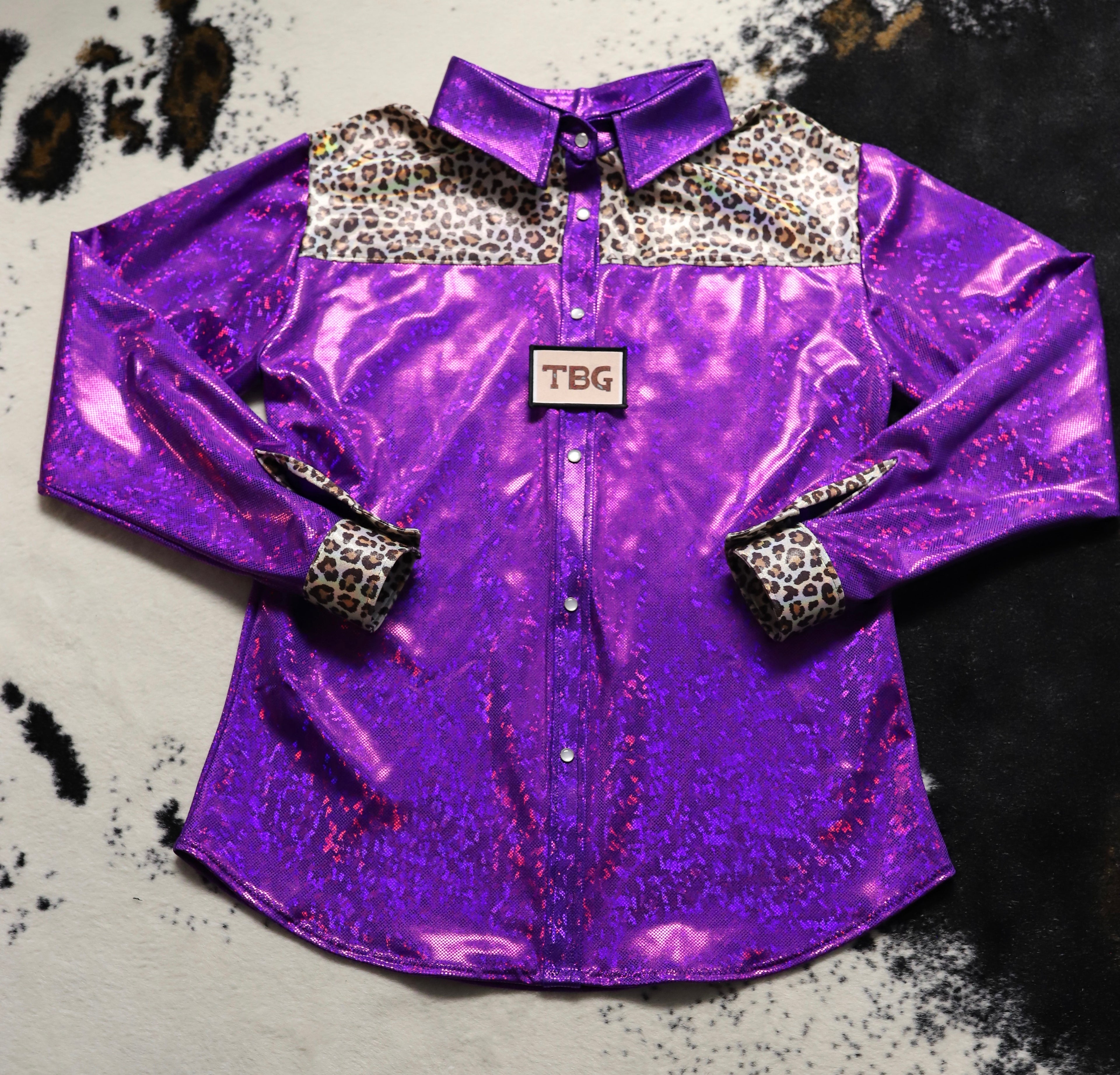 The Purple Cheetah Rodeo Shirt