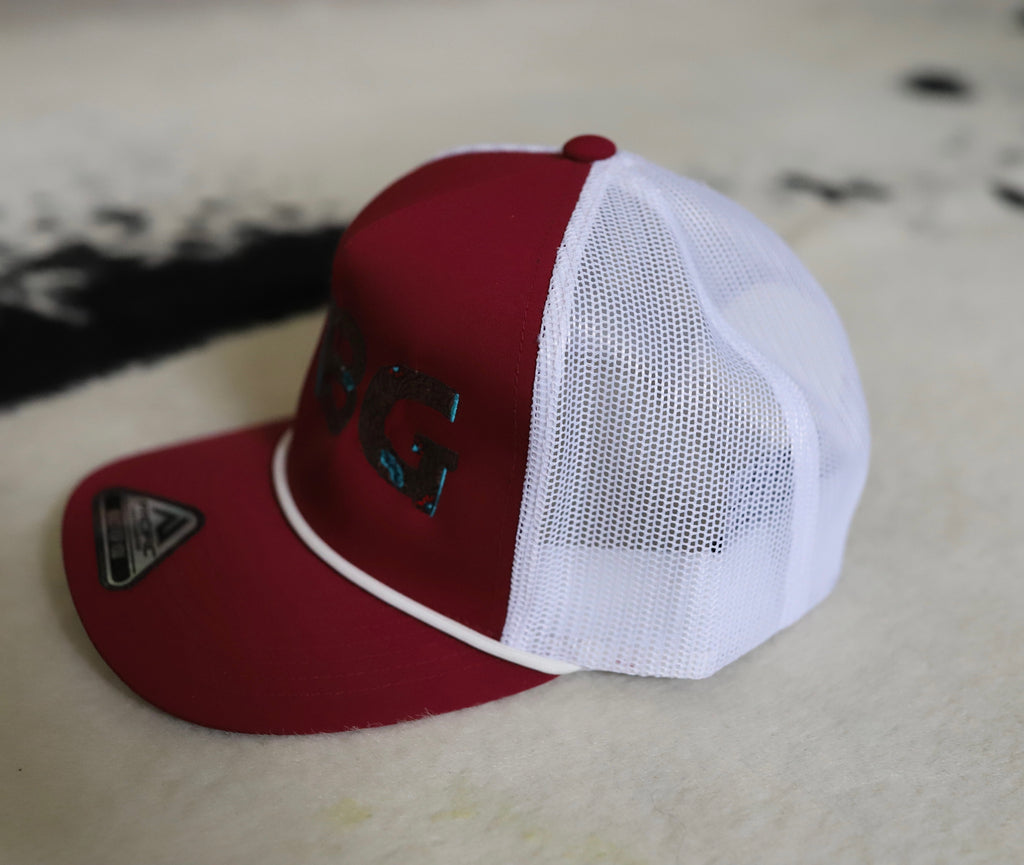TBG Cranberry Meshback Rope Cap