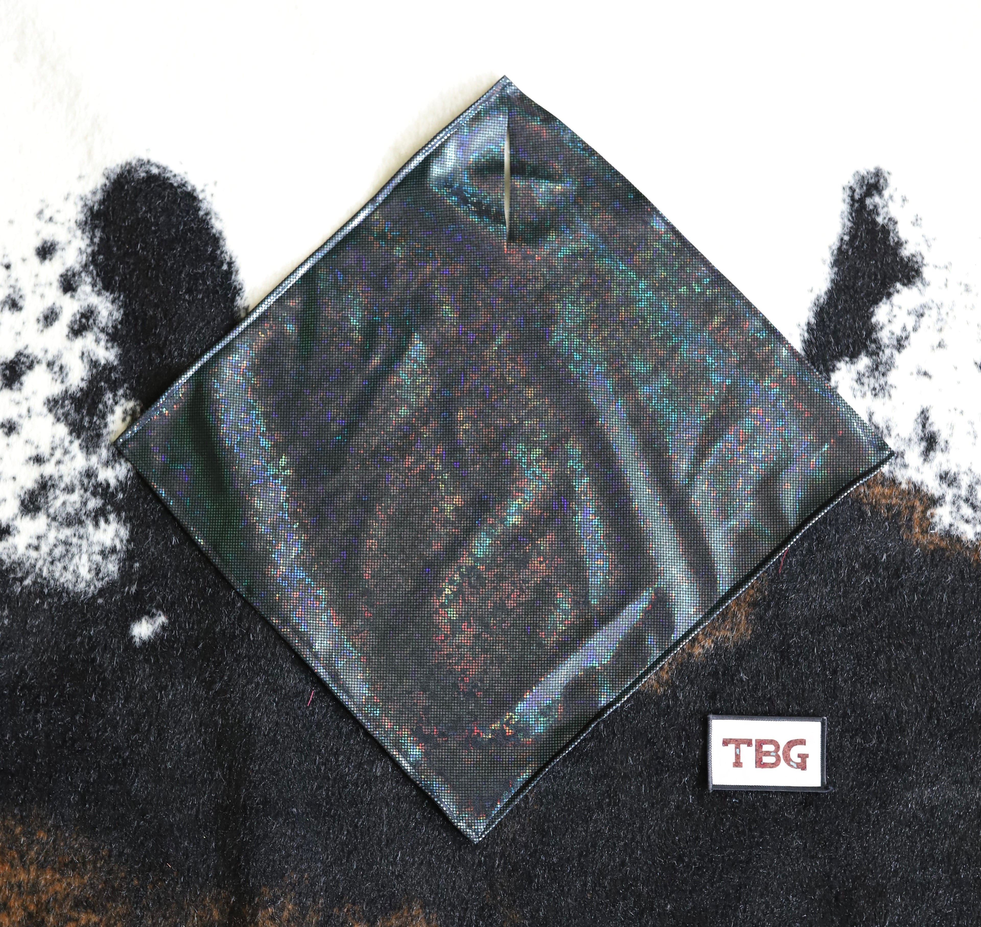 Black Holographic Sparkle Breakaway Flag