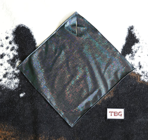 Black Holographic Sparkle Breakaway Flag