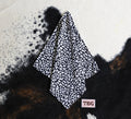Black and White Cheetah Print Breakaway Flag