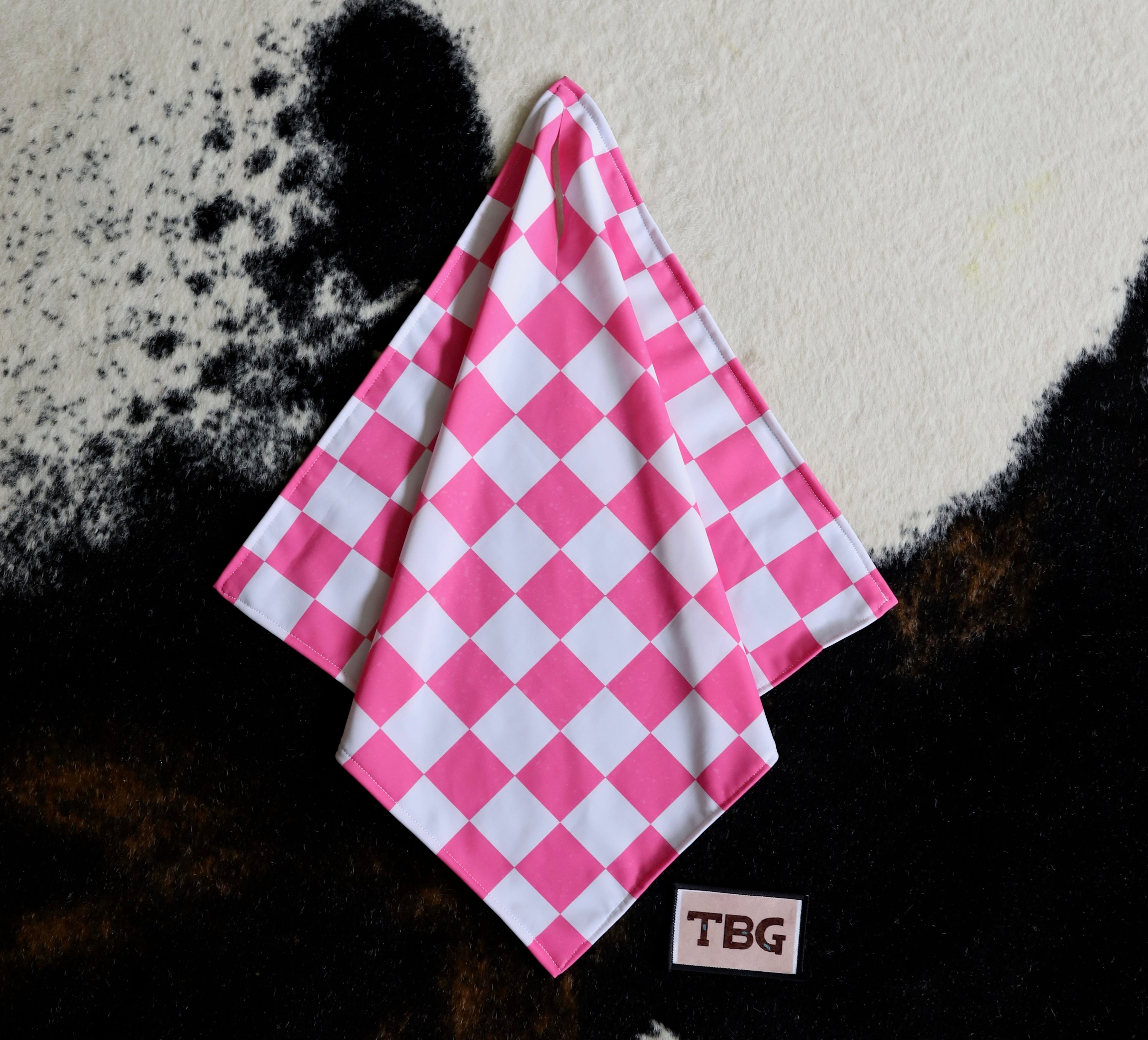 Pink Checkerprint Breakaway Flag