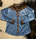 Baby Blue LV Rodeo Shirt