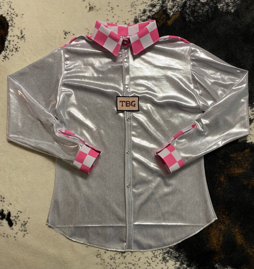The Pink Checkerprint Rodeo Shirt