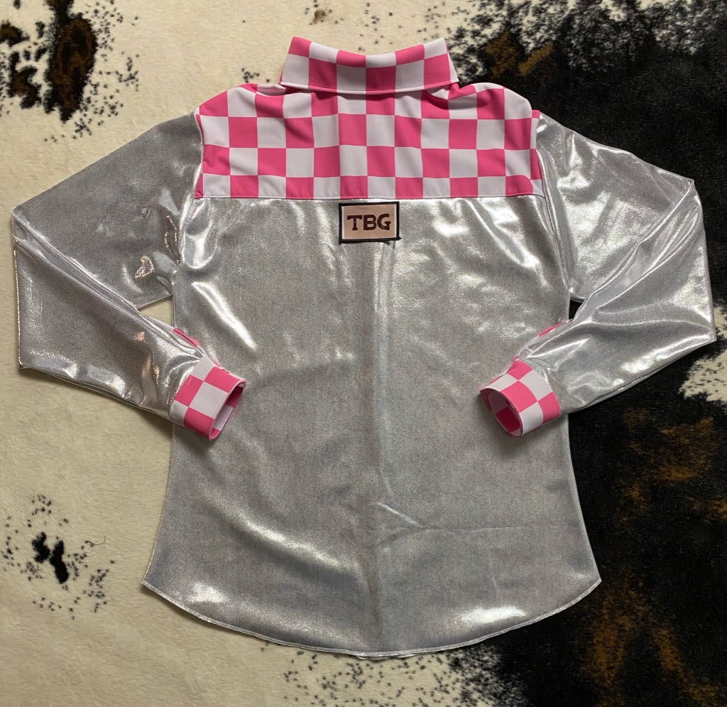 The Pink Checkerprint Rodeo Shirt