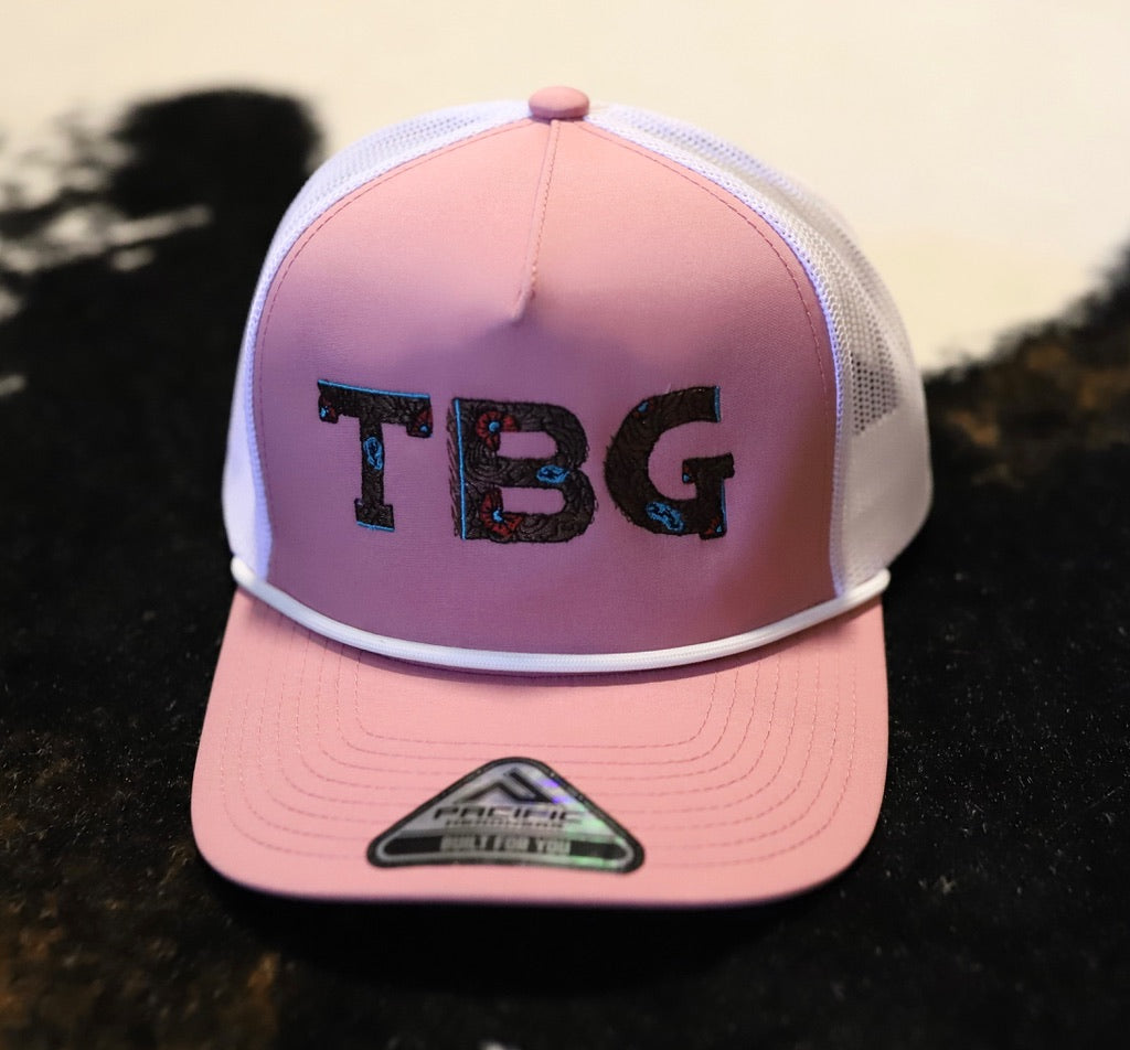 TBG Pink Meshback Rope Cap