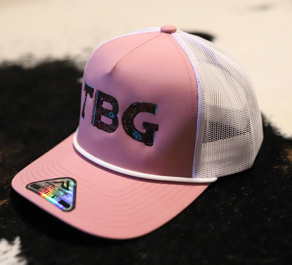 TBG Pink Meshback Rope Cap