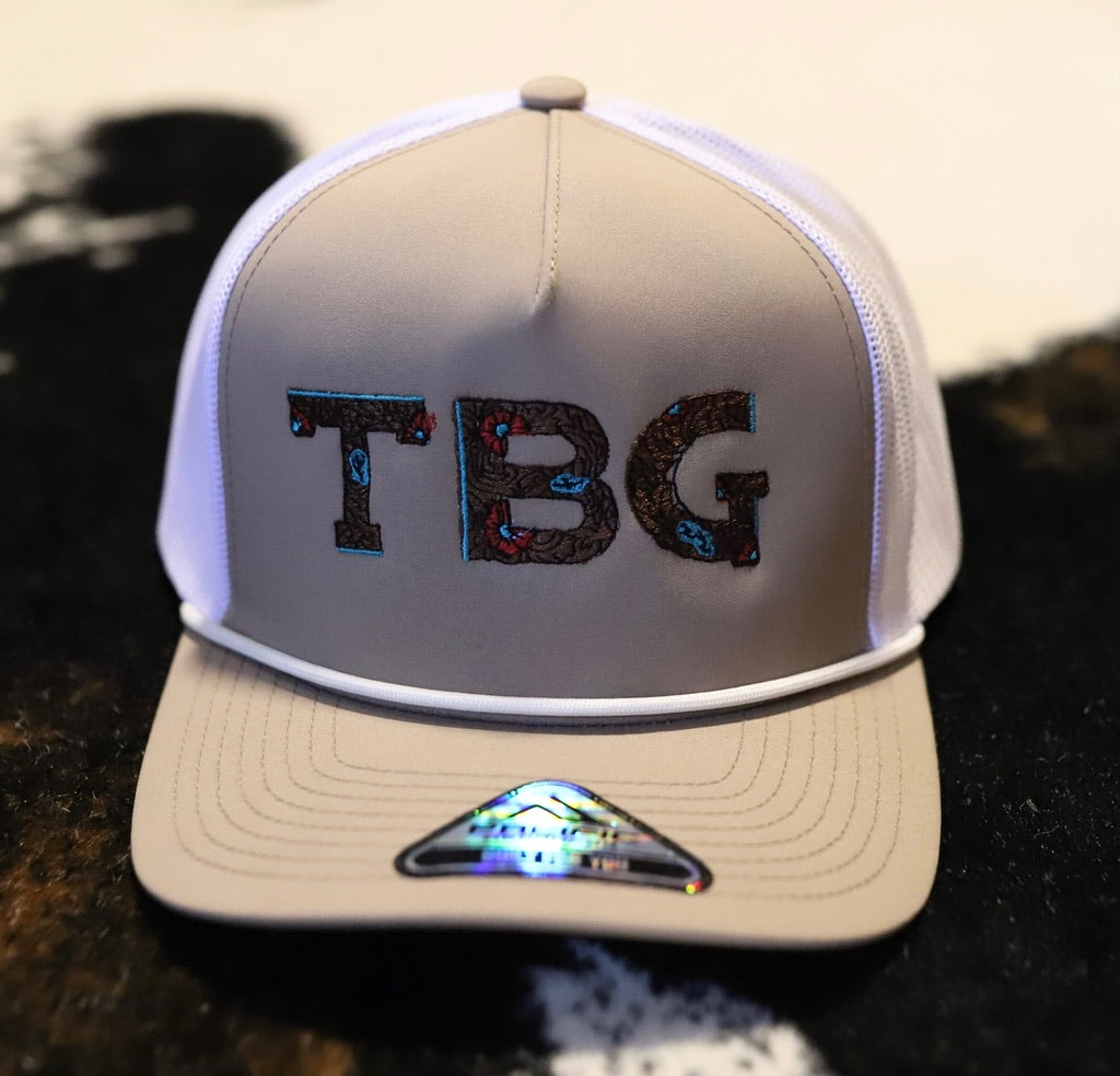 TBG Beige Meshback Rope Cap