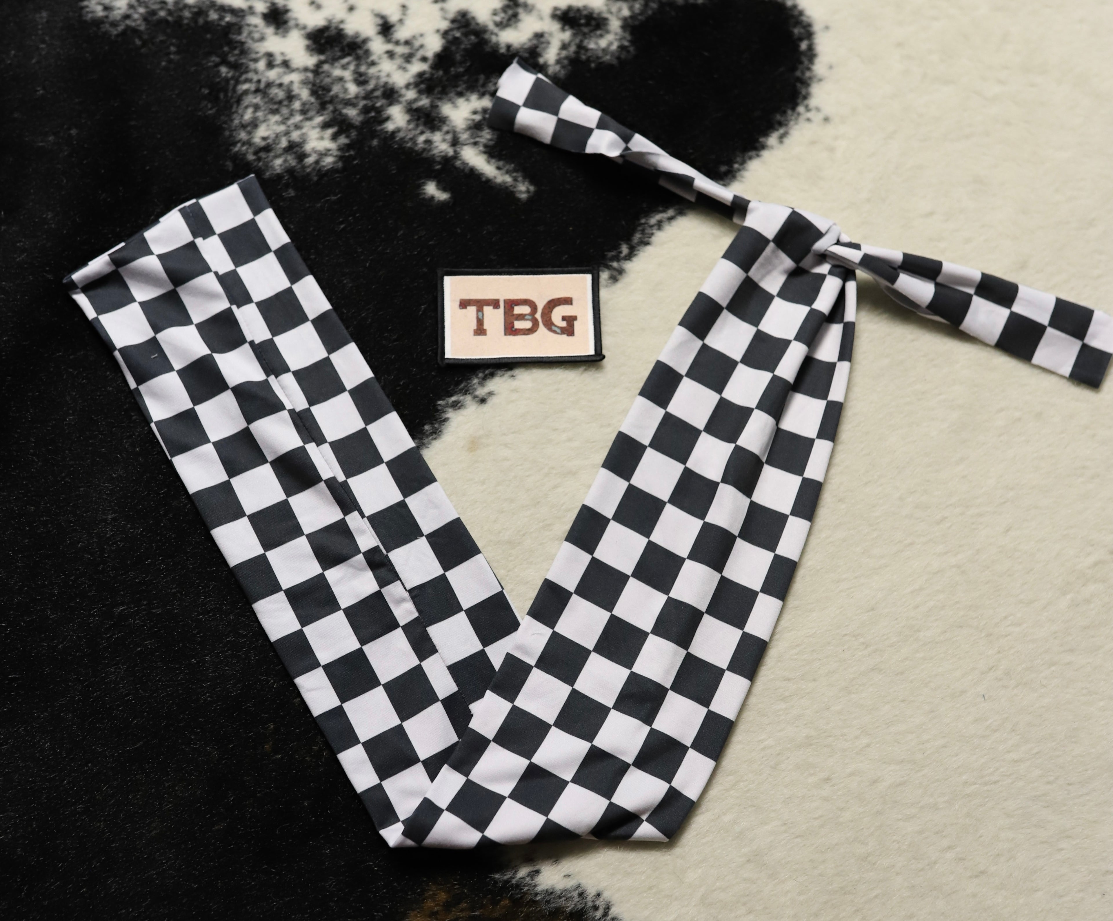 Black Checker Tailbag