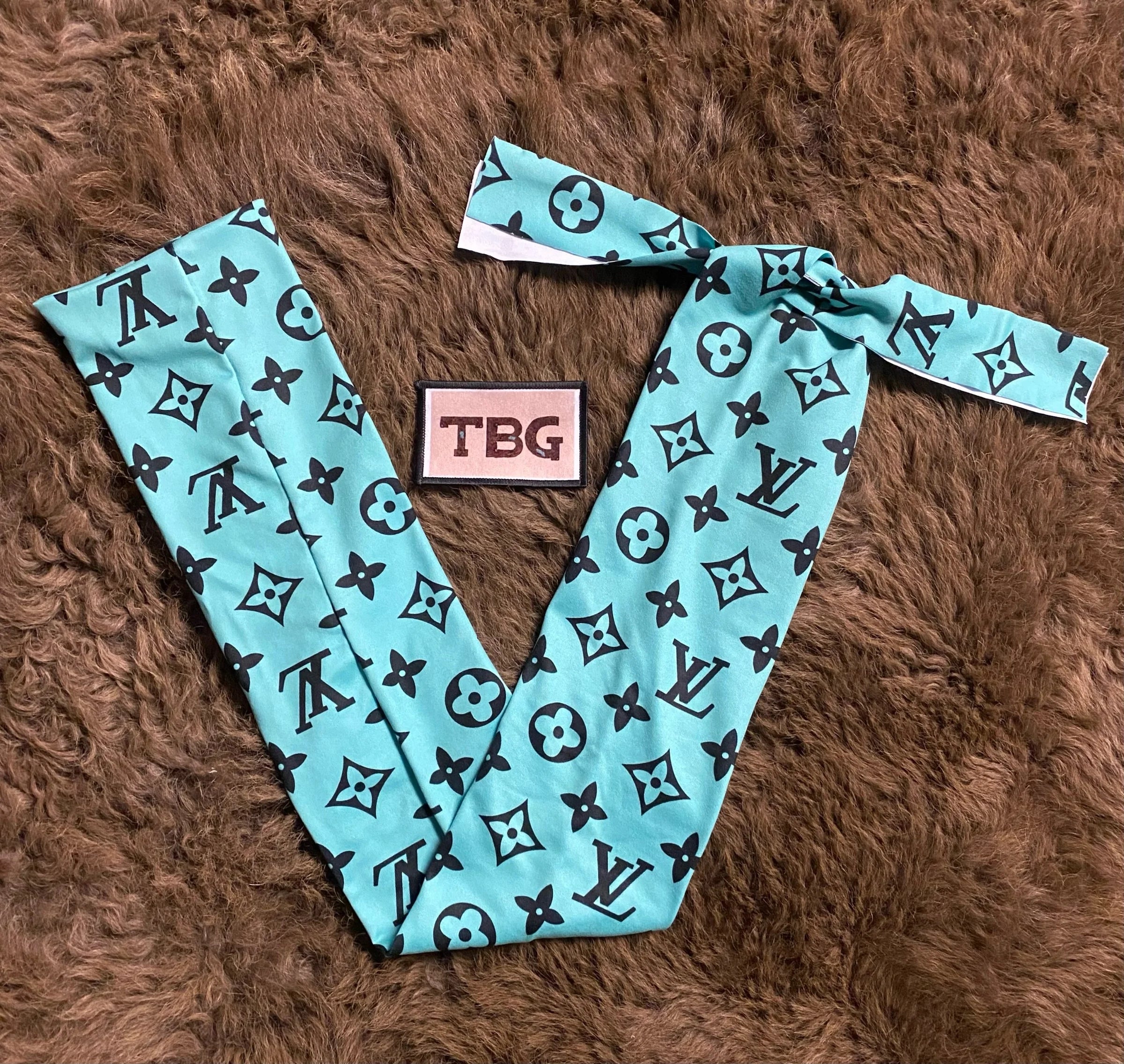 Turquoise and Black LV Tailbag